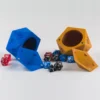 A D20 dice-shaped holder with a magnetic lid, perfect for storing and organizing RPG and tabletop gaming dice. A stylish and functional accessory for gamers.